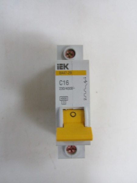 Автомат эл. IEK ВА47-29 С 1р 16А 220V